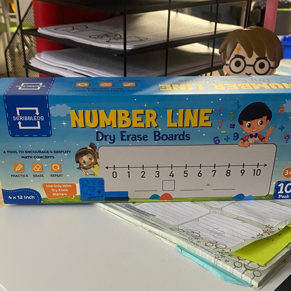 Number Line Dry Erase Boards pack of 10 Brand New Scibbledo Brand
